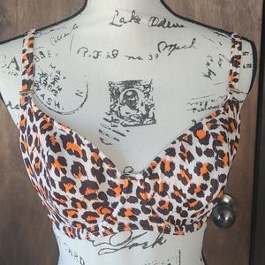Figleaves 32ddd leopard print bikini top